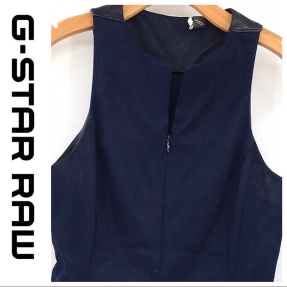 💕SALE💕 G-Star Raw Blue Denim Borealis Dress - Picture 2 of 13